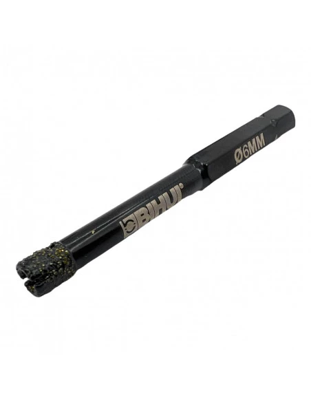 Trépans en diamants électrodéposés noir pour perceuse BIHUI - 4