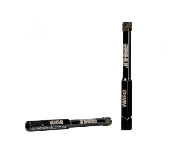 Trépans en diamants électrodéposés noir pour perceuse BIHUI - 5