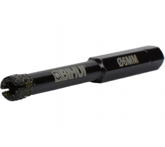 Trépans en diamants électrodéposés noir pour perceuse BIHUI - 6