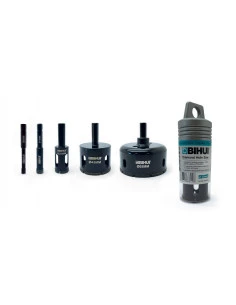 Trépans en diamants électrodéposés noir pour perceuse BIHUI - 1