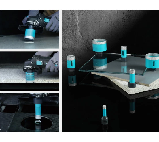 Trépans Pro à sec à diamants brasés DOA M14 haute performance BIHUI - 1