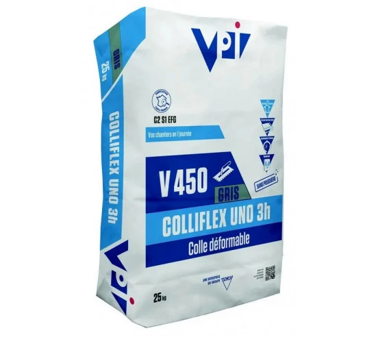 V450 Colliflex UNO 3H colle rapide C2S1 CFG 25Kg VPI - 1