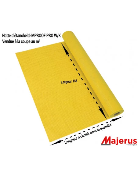 Natte d'étanchéité MPROOF PRO W/K vendue au m² MAJERUS - 1