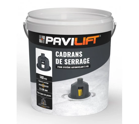 140 Cadrans de serrage PAVILIFT Noir (3 à 12mm) - 1