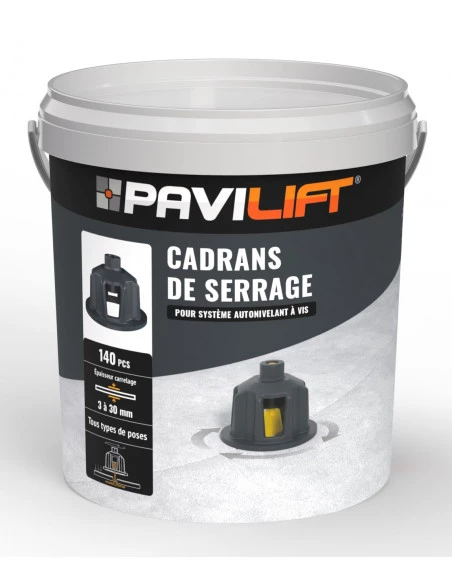 140 Cadrans de serrage PAVILIFT Noir (3 à 12mm) - 1