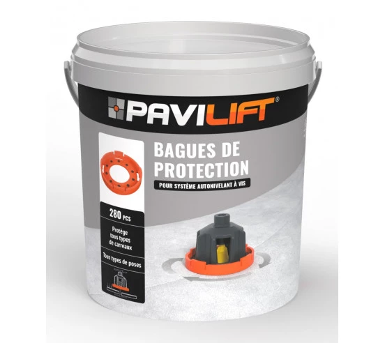 Seau de 280 Bagues de protection Clipsable Anti-Abrasion PAVILIFT - 1