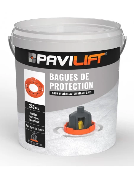 Seau de 280 Bagues de protection Clipsable Anti-Abrasion PAVILIFT - 1