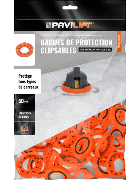 50 Bagues de protection Clipsable Anti-Abrasion PAVILIFT - 1