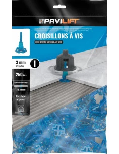 250 Croisillons en "I" Autonivelant de 3mm (carreaux de 3 à 20mm) PAVILIFT - 1