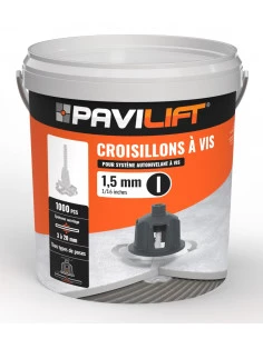 1000 Croisillons en "I" Autonivelant de 1,5mm (carreaux de 3 à 20mm) PAVILIFT - 1