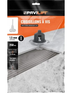 250 Croisillons en "I" Autonivelant de 1,5mm (carreaux de 3 à 20mm) PAVILIFT - 1