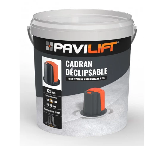 120 Cadrans de serrage Clipsable PAVILIFT Noir (3 à 30mm) - 1