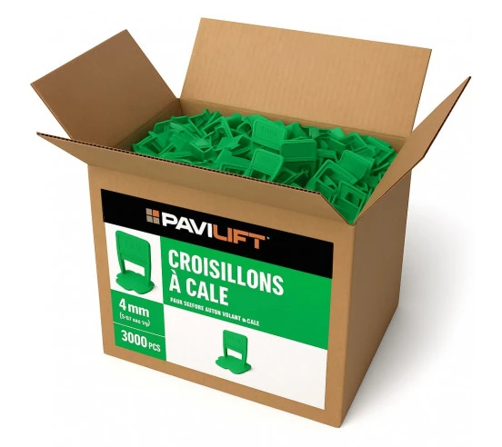 3000 Croisillons autonivelants à cale en "I"...