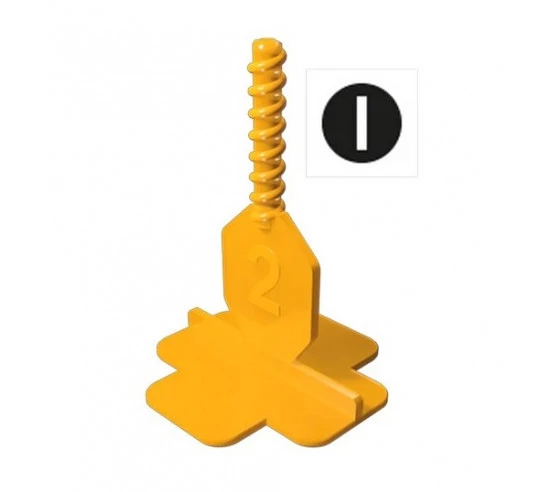 Carton de 3000 croiillons à vis en 2 mm I et 300 cadrans de serrage de 3 à 12 mm PAVILIFT - 2