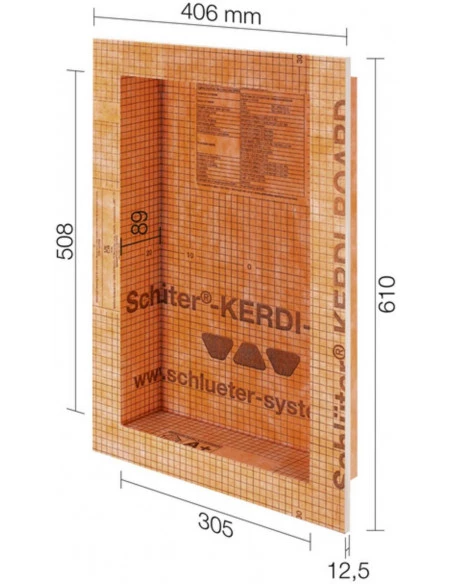Niche à encastrer Kerdi-Board-N  305x508x89 mm SCHLUTER - 1