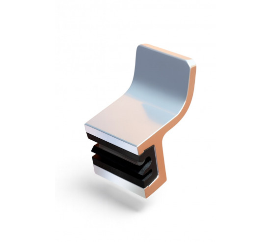 Fix Mi Crochet simple aluminium argent brillant Grave MAT INTER - 1