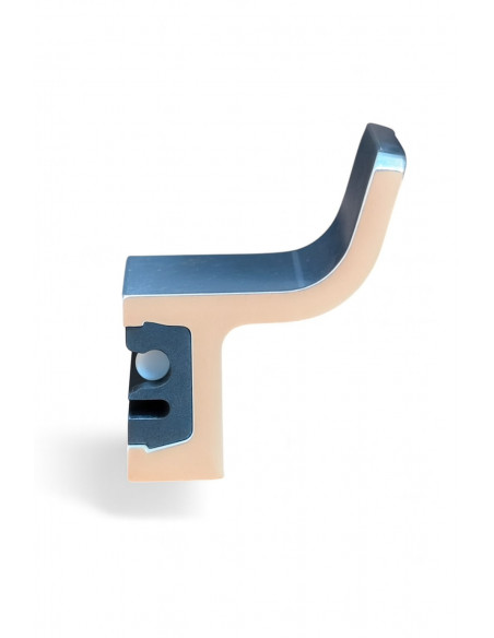 Fix Mi Crochet simple aluminium argent brillant Grave MAT INTER - 2