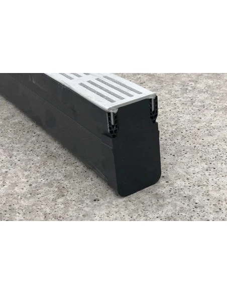Caniveau de drainage fin Classe A15 Grille design Aluminium Slimline ACO - 2