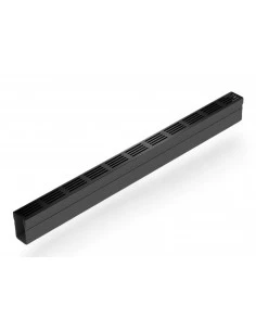 Caniveau de drainage étroit 6cm Classe A15 Grille design Alu noir Slimline ACO - 1 2