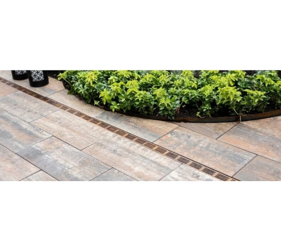 Caniveau de drainage étroit 6cm Classe A15 Grille en acier Corten Slimline ACO - 4