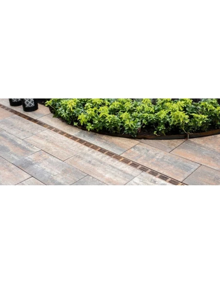 Caniveau de drainage étroit 6cm Classe A15 Grille en acier Corten Slimline ACO - 4