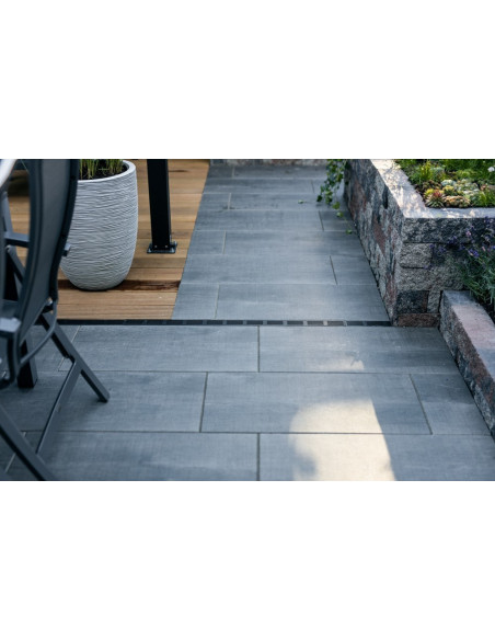 Elément d'angle pour Caniveau A15 Design Aluminium Noir Slimline ACO - 6