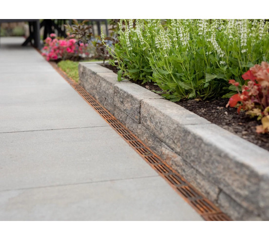 Elément d'angle pour Caniveau A15 en acier Corten Slimline ACO - 7