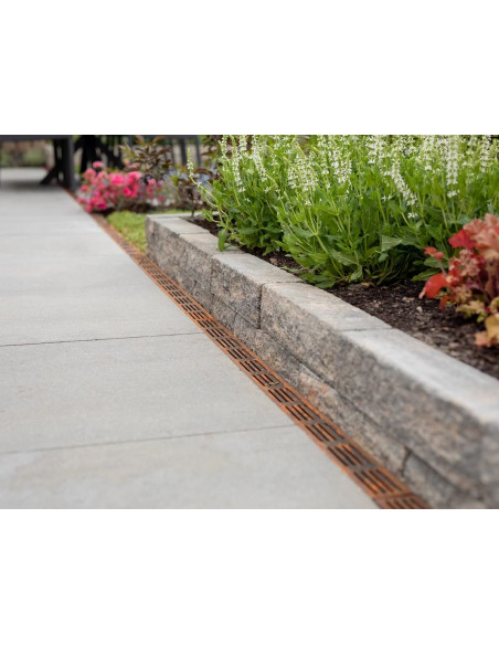 Elément d'angle pour Caniveau A15 en acier Corten Slimline ACO - 7