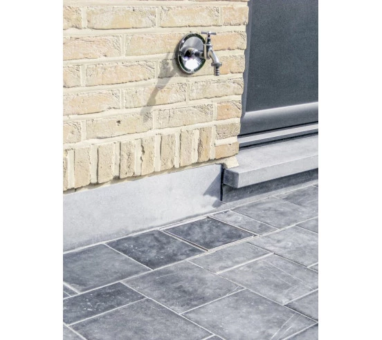 Siphon de sol pour pierre bleue Bluestone Inox ACO - 1