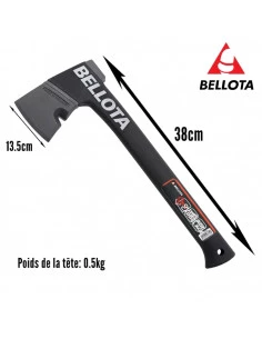 Hache forgée et sur'injectée d'élagage Garden Line 3480 BELLOTA - 2