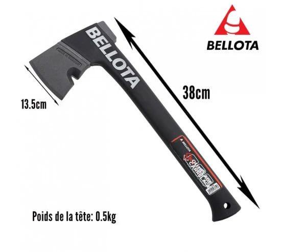 Hache forgée et sur'injectée d'élagage Garden Line 3480 BELLOTA - 2