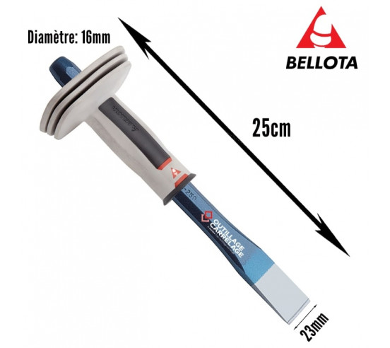 Ciseaux de maçon en acier chrome vanadium avec protecteur BELLOTA - 2
