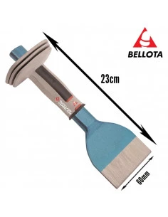 Ciseau à brique de maçon en acier chrome vanadium avec protecteur BELLOTA - 1 2