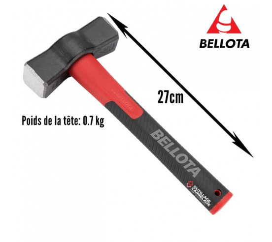 Masse espagnole avec manche en fibre de carbone 5308N BELLOTA - 2