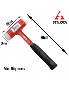 copy of Marteau de coffreur aimanté, manche en fibre de carbone 8030CICF BELLOTA - 1 2