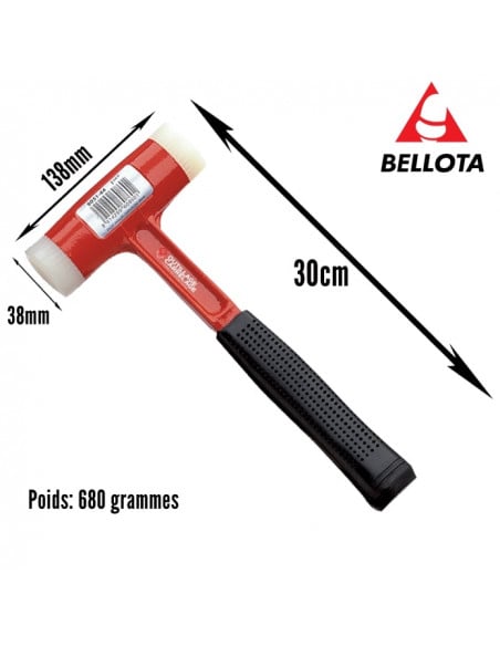 copy of Marteau de coffreur aimanté, manche en fibre de carbone 8030CICF BELLOTA - 2