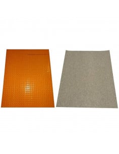 Plaque acoustique et de découplage pour chauffage 0.78m² (80cm x 98cm) DITRA HEAT DUO MA SCHLUTER - 1 2