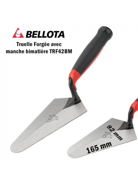 Truelle manche bimatière TRF42BM acier forgé incassable BELLOTA - 2