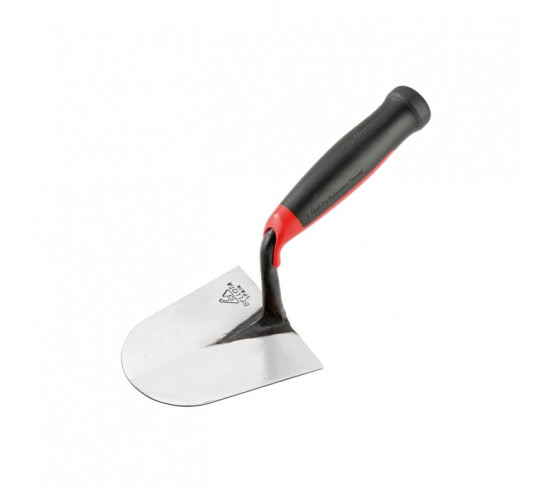 Truelle pointe ronde manche bimatière TRF48BM acier forgé incassable BELLOTA - 4