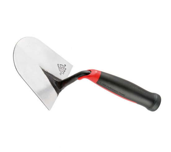 Truelle pointe ronde manche bimatière TRF48BM acier forgé incassable BELLOTA - 3