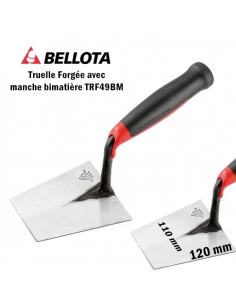 Truelle pointe carrée manche bimatière TRF49BM acier forgé incassable BELLOTA - 1