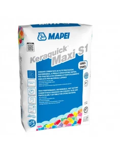 Mortier colle carrelage rapide 25kg KERAQUICK MAXI S1 C2FTS1 MAPEI - 4