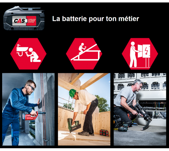 Batterie CAS LiPOWER 18V 5.2AH RUBI - 2