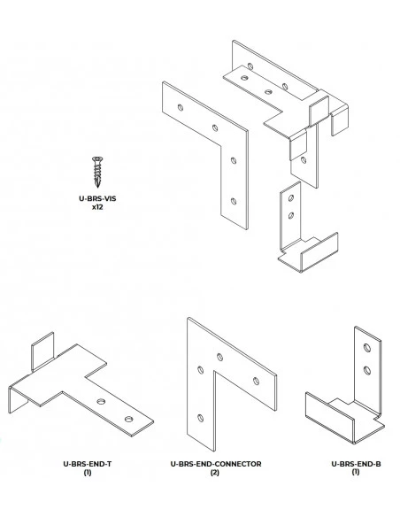 Kit de Finition en Inox pour terrasse U-BRS-END BUZON - 7