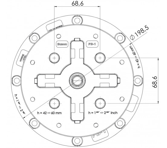 Plot réglable de 42 à 60 mm (Gamme PB) PB-1 BUZON - 6