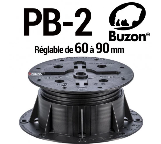 Plot réglable de 60 à 90 mm (Gamme PB) PB-2 BUZON - 1