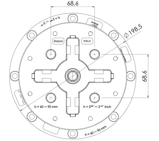 Plot réglable de 60 à 90 mm (Gamme PB) PB-2 BUZON - 4