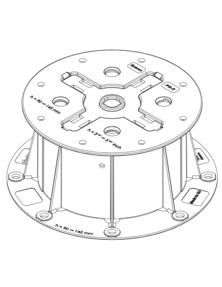 Plot réglable de 90 à 145 mm (Gamme PB) PB-3 BUZON - 13