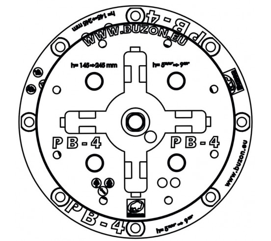 Plot réglable de 145 à 245 mm (Gamme PB) PB-4 BUZON - 4
