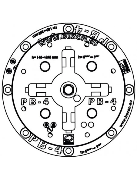 Plot réglable de 145 à 245 mm (Gamme PB) PB-4 BUZON - 4